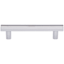 Top Knobs Hillmont 3-3/4 Inch Center to Center Bar Cabinet Pull from the Lynwood Series Polished Chrome