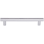 Top Knobs Hillmont 5 Inch Center to Center Bar Cabinet Pull from the Lynwood Series Polished Chrome