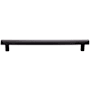 Top Knobs Hillmont 7-9/16 Inch Center to Center Bar Cabinet Pull from the Lynwood Series Flat Black