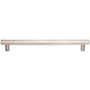 Top Knobs Hillmont 7-9/16 Inch Center to Center Bar Cabinet Pull from the Lynwood Series Brushed Satin Nickel