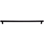 Top Knobs Hillmont 12 Inch Center to Center Bar Cabinet Pull from the Lynwood Series Flat Black