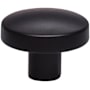 Top Knobs Hillmont 1-3/8 Inch Oval Cabinet Knob from the Lynwood Collection Flat Black