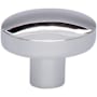 Top Knobs Hillmont 1-3/8 Inch Oval Cabinet Knob from the Lynwood Collection Polished Chrome