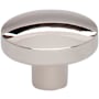 Top Knobs Hillmont 1-3/8 Inch Oval Cabinet Knob from the Lynwood Collection Polished Nickel