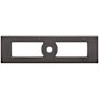 Top Knobs Hollin 3-3/4 Inch Center to Center Backplate for Cabinet Knobs from the Lynwood Series Ash Gray