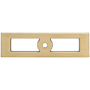 Top Knobs Hollin 3-3/4 Inch Center to Center Backplate for Cabinet Knobs from the Lynwood Series Honey Bronze