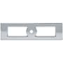 Top Knobs Hollin 3-3/4 Inch Center to Center Backplate for Cabinet Knobs from the Lynwood Series Polished Chrome