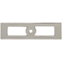 Top Knobs Hollin 3-3/4 Inch Center to Center Backplate for Cabinet Knobs from the Lynwood Series Polished Nickel