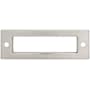 Top Knobs Hollin 3 Inch Center to Center Pull Backplate from the Lynwood Series Brushed Satin Nickel