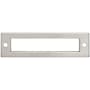 Top Knobs Hollin 3-3/4 Inch Center to Center Pull Backplate from the Lynwood Series Brushed Satin Nickel
