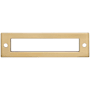 Top Knobs Hollin 3-3/4 Inch Center to Center Pull Backplate from the Lynwood Series Honey Bronze