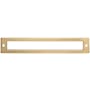 Top Knobs Hollin 6-5/16 Inch Center to Center Pull Backplate from the Lynwood Series Honey Bronze