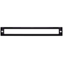 Top Knobs Hollin 7-9/16 Inch Center to Center Pull Backplate from the Lynwood Series Flat Black