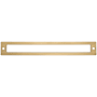 Top Knobs Hollin 7-9/16 Inch Center to Center Pull Backplate from the Lynwood Series Honey Bronze
