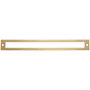 Top Knobs Hollin 8-13/16 Inch Center to Center Pull Backplate from the Lynwood Series Honey Bronze