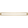 Top Knobs Hollin 12 Inch Center to Center Pull Backplate from the Lynwood Series Honey Bronze
