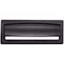 Top Knobs Hollin 3-3/4 Inch Center to Center Cup Cabinet Pull from the Lynwood Series Flat Black