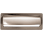 Top Knobs Hollin 3-3/4 Inch Center to Center Cup Cabinet Pull from the Lynwood Series Brushed Satin Nickel