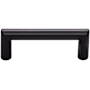 Top Knobs Kinney 3 Inch Center to Center Handle Cabinet Pull from the Lynwood Series Flat Black