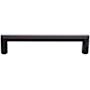 Top Knobs Kinney 5 Inch Center to Center Handle Cabinet Pull from the Lynwood Series Flat Black