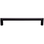 Top Knobs Kinney 6-5/16 Inch Center to Center Handle Cabinet Pull from the Lynwood Series Flat Black