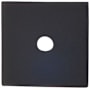 Top Knobs 1 Inch Square Cabinet Knob Backplate from the Sanctuary Series Flat Black