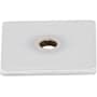 Top Knobs 1 Inch Square Cabinet Knob Backplate from the Sanctuary Series Polished Chrome