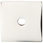 Top Knobs 1 Inch Square Cabinet Knob Backplate from the Sanctuary Series Polished Nickel