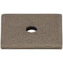 Top Knobs 1 Inch Square Cabinet Knob Backplate from the Sanctuary Series Pewter Antique