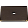 Top Knobs 1-1/4 Inch Square Cabinet Knob Backplate from the Sanctuary Series German Bronze