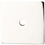 Top Knobs 1-1/4 Inch Square Cabinet Knob Backplate from the Sanctuary Series Polished Nickel