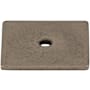 Top Knobs 1-1/4 Inch Square Cabinet Knob Backplate from the Sanctuary Series Pewter Antique