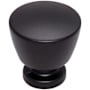 Top Knobs Allendale 1-1/4 Inch Mushroom Cabinet Knob from the Lynwood Collection Flat Black