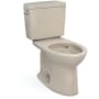 TOTO Drake 1.6 GPF Two Piece Elongated Toilet with Left Hand Lever Bone