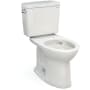 TOTO Drake 1.6 GPF Two Piece Elongated Toilet with Left Hand Lever Colonial White