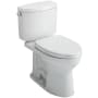 TOTO Drake II 1.28 GPF Two Piece Elongated Toilet with Left Hand Lever - Seat Included Cotton