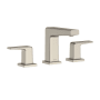 TOTO GB 1.2 GPM Widespread Bathroom Faucet with Pop-Up Drain Assembly Brushed Nickel