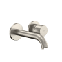 TOTO GF 1.2 GPM Wall Mounted Mini-Widespread Bathroom Faucet with Comfort Glide Brushed Nickel