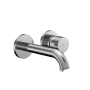 TOTO GF 1.2 GPM Wall Mounted Mini-Widespread Bathroom Faucet with Comfort Glide Polished Chrome
