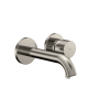 TOTO GF 1.2 GPM Wall Mounted Mini-Widespread Bathroom Faucet with Comfort Glide Polished Nickel