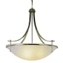 Trans Globe Lighting Four Light Down Lighting Bowl Pendant from the Contemporary Collection Brushed Nickel