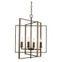 Trans Globe Lighting El Capitan 4 Light 20" Wide Taper Candle Chandelier Antique Gold