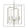 Trans Globe Lighting El Capitan 4 Light 26" Wide Taper Candle Chandelier Antique Silver Leaf