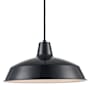 Trans Globe Lighting Sherman Single Light 7" Tall Industrial Dome Shaped Indoor Pendant Black