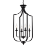 Trans Globe Lighting Hillcrest 4 Light 16" Wide Pendant Matte Black