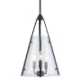 Trans Globe Lighting Alivia 3 Light 11" Wide Taper Candle Pendant Black