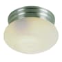Trans Globe Lighting Dellwood 2 Light Flush Mount Ceiling Fixture Brushed Nickel