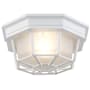 Trans Globe Lighting Single Light Down Lighting Flush Mount Ceiling Fixture from the Outdoor Collection White