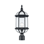 Trans Globe Lighting Wentworth 20" Tall Post Light Black