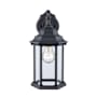 Trans Globe Lighting Templar 1 Light Lantern Outdoor Wall Sconce Black